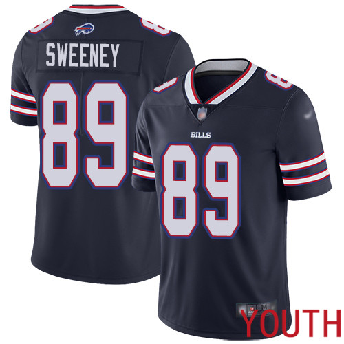 Youth Buffalo Bills #89 Tommy Sweeney Limited Navy Blue Inverted Legend NFL Jersey->youth nfl jersey->Youth Jersey